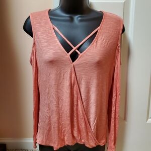 Venus Long Sleeve Cold Shoulder Top NWT